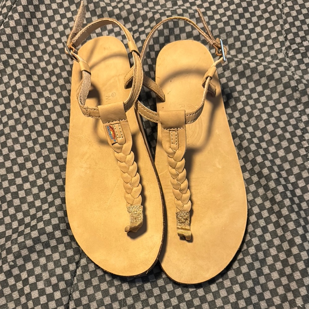Rainbow Tan Women’s Braided Sandals